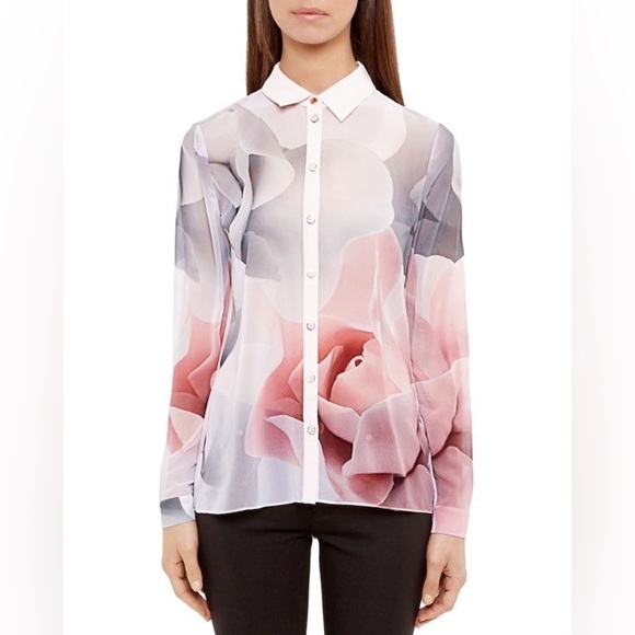 Ted Baker London Floral Button Down Top - Picture 1 of 8